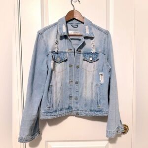 Great Condition! Free Shipping! London Brand Light Blue Denim Jacket, Sz. L